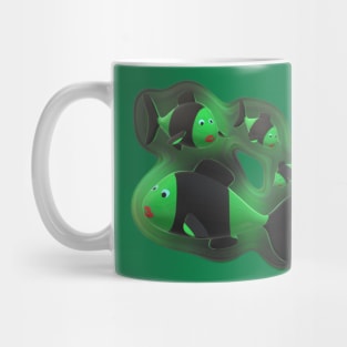 Four Green Fishes Mug